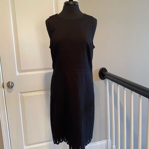 EUC LBD Black LOFT Sheath Dress 14